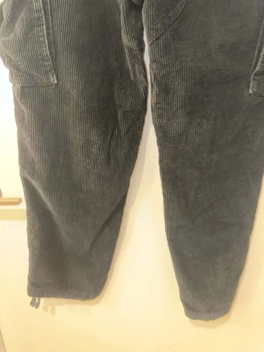 Empyre Relax Black Corduroy Baggy Cargo Skate Pants Size 30